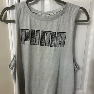 PUMA Light Gray Muscle Tee